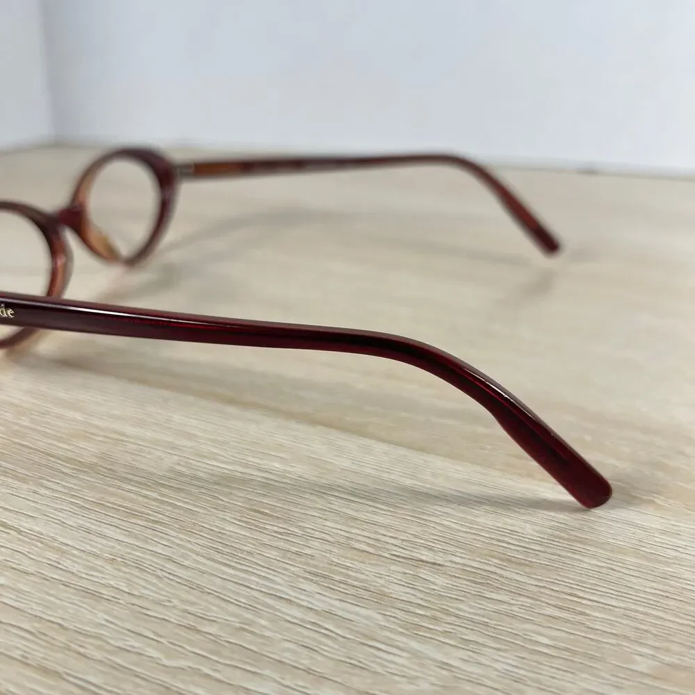 Kate Spade Alissa H24 Eyeglasses Red Cat Eye Frames Only 49-16-140 Italy